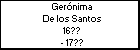 Gerónima De los Santos