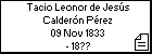 Tacio Leonor de Jesús Calderón Pérez