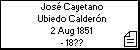 José Cayetano Ubiedo Calderón