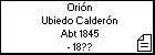 Orión Ubiedo Calderón