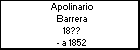 Apolinario Barrera