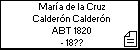 María de la Cruz Calderón Calderón