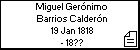 Miguel Gerónimo Barrios Calderón