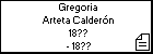 Gregoria Arteta Calderón