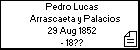 Pedro Lucas Arrascaeta y Palacios