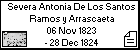 Severa Antonia De Los Santos Ramos y Arrascaeta
