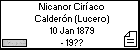 Nicanor Ciríaco Calderón (Lucero)