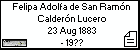 Felipa Adolfa de San Ramón Calderón Lucero