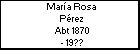 María Rosa Pérez