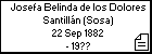 Josefa Belinda de los Dolores Santillán (Sosa)