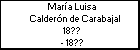 María Luisa Calderón de Carabajal