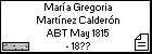 María Gregoria Martínez Calderón