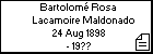 Bartolomé Rosa Lacamoire Maldonado