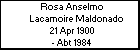 Rosa Anselmo Lacamoire Maldonado