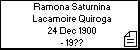 Ramona Saturnina Lacamoire Quiroga