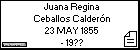 Juana Regina Ceballos Calderón