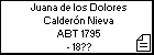 Juana de los Dolores Calderón Nieva