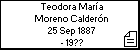 Teodora María Moreno Calderón