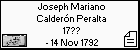 Joseph Mariano Calderón Peralta