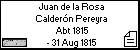 Juan de la Rosa Calderón Pereyra