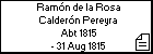 Ramón de la Rosa Calderón Pereyra