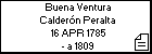 Buena Ventura Calderón Peralta