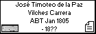 José Timoteo de la Paz Vilches Carrera