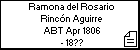 Ramona del Rosario Rincón Aguirre