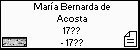 María Bernarda de Acosta