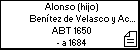 Alonso (hijo) Benítez de Velasco y Acosta