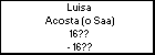 Luisa Acosta (o Saa)