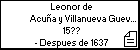 Leonor de Acuña y Villanueva Guevara