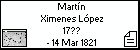 Martín Ximenes López