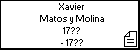 Xavier Matos y Molina