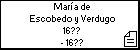 María de Escobedo y Verdugo