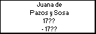 Juana de Pazos y Sosa