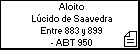 Aloito Lúcido de Saavedra