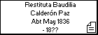 Restituta Baudilia Calderón Paz