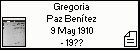 Gregoria Paz Benítez