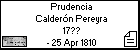 Prudencia Calderón Pereyra