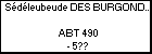 Sédéleubeude DES BURGONDES