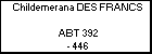 Childemerana DES FRANCS 