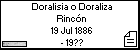 Doralisia o Doraliza Rincón