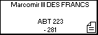 Marcomir III DES FRANCS