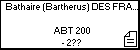 Bathaire (Bartherus) DES FRANCS