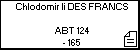 Chlodomir Ii DES FRANCS