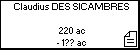 Claudius DES SICAMBRES
