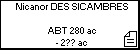 Nicanor DES SICAMBRES 
