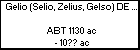 Gelio (Selio, Zelius, Gelso) DE TROIE 