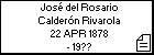 José del Rosario Calderón Rivarola